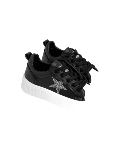 Star Rahat Ergonomik Premium Kadın Sneaker Siyah Beyaz