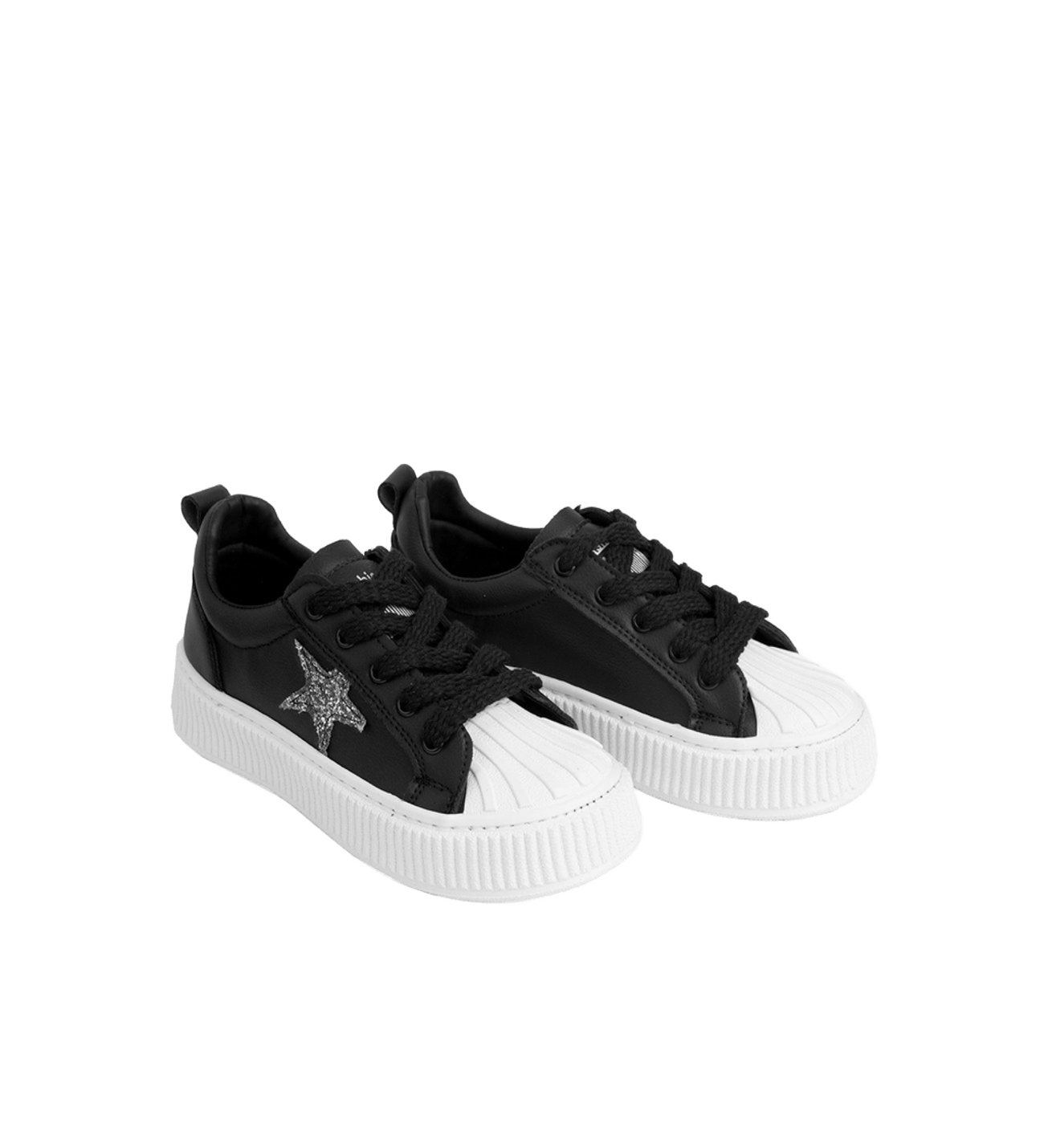 Star Rahat Ergonomik Premium Kadın Sneaker Siyah Beyaz