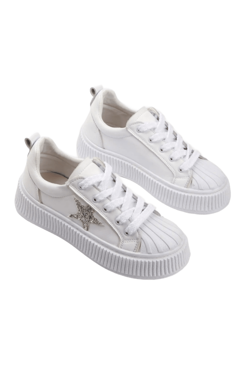 Star Comfortable Ergonomic Premium Women's Sneakers White 