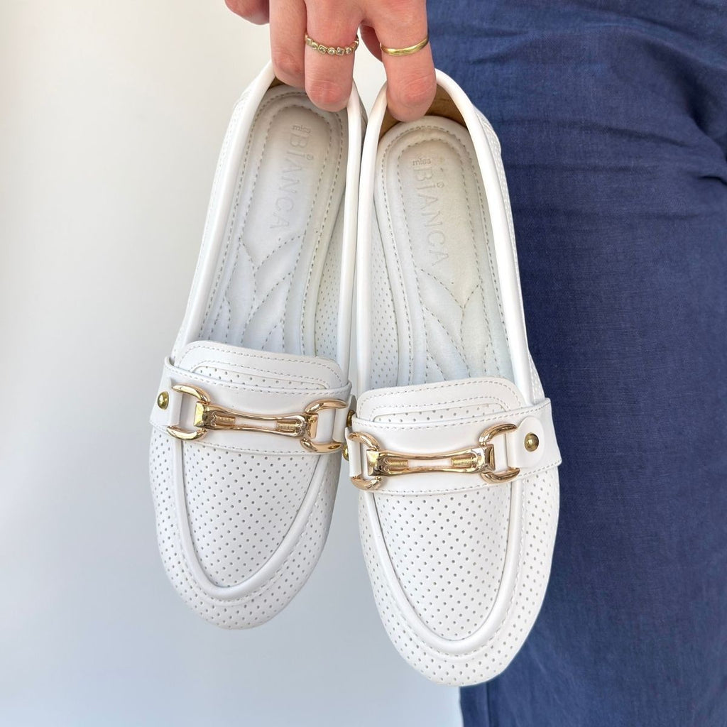 Rain Orthopedic Daily White Ballerinas