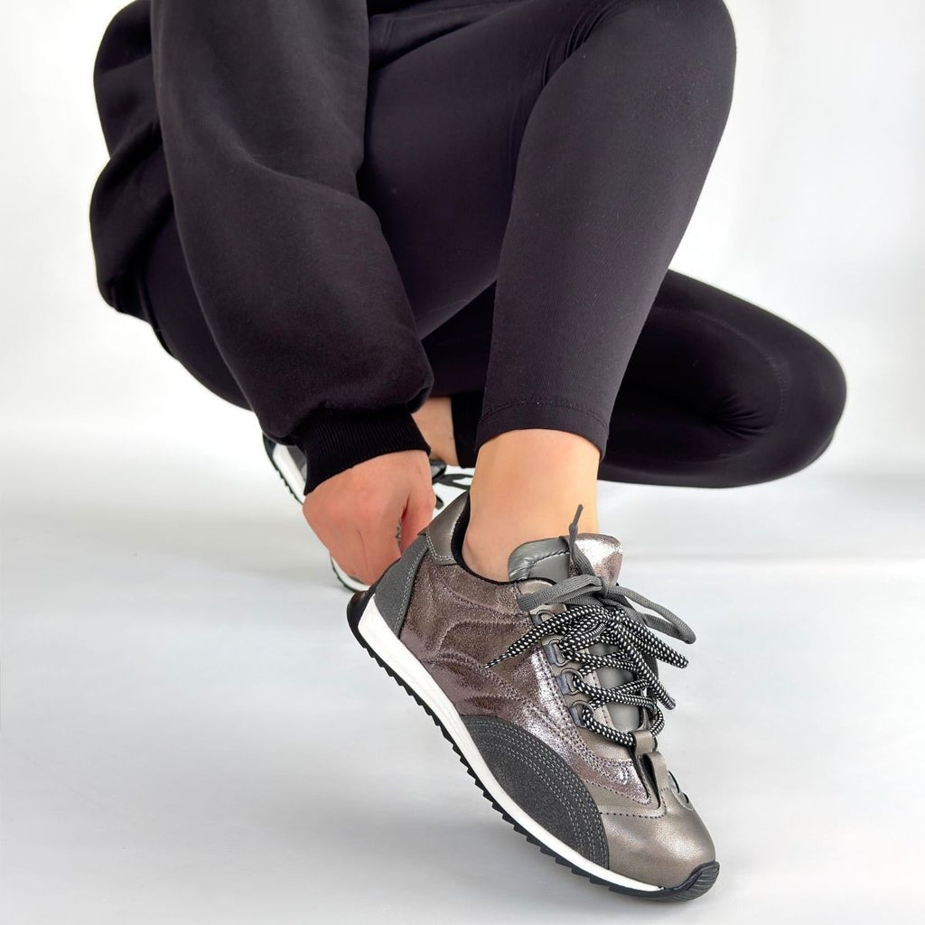 Ranu Premium Platin Paraşüt Detaylı Kadın Spor Ayakkabı