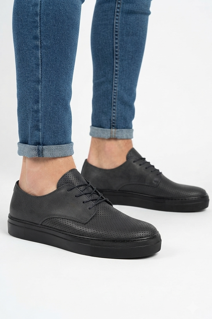 ZRC061 Premium Casual Günlük Comfort Erkek Klasik Ayakkabı Siyah