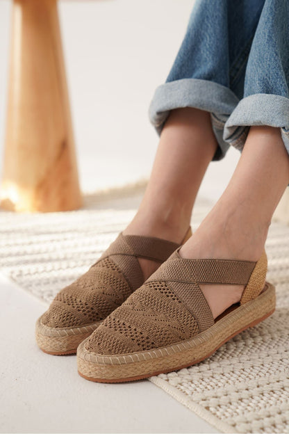 Rosa Premium Linen Comfortable Mink Women's Sandals