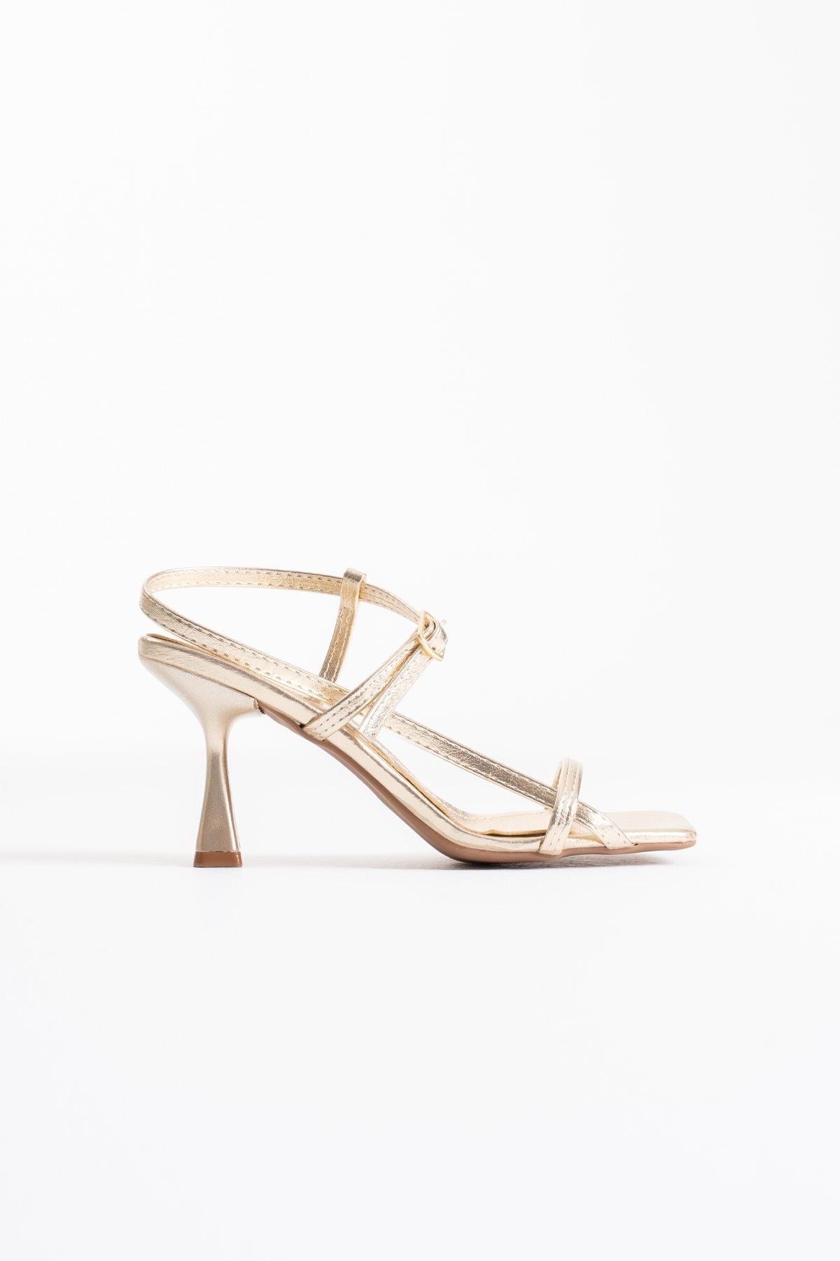 Rossie Premium Women's Gold Heeled Sandals