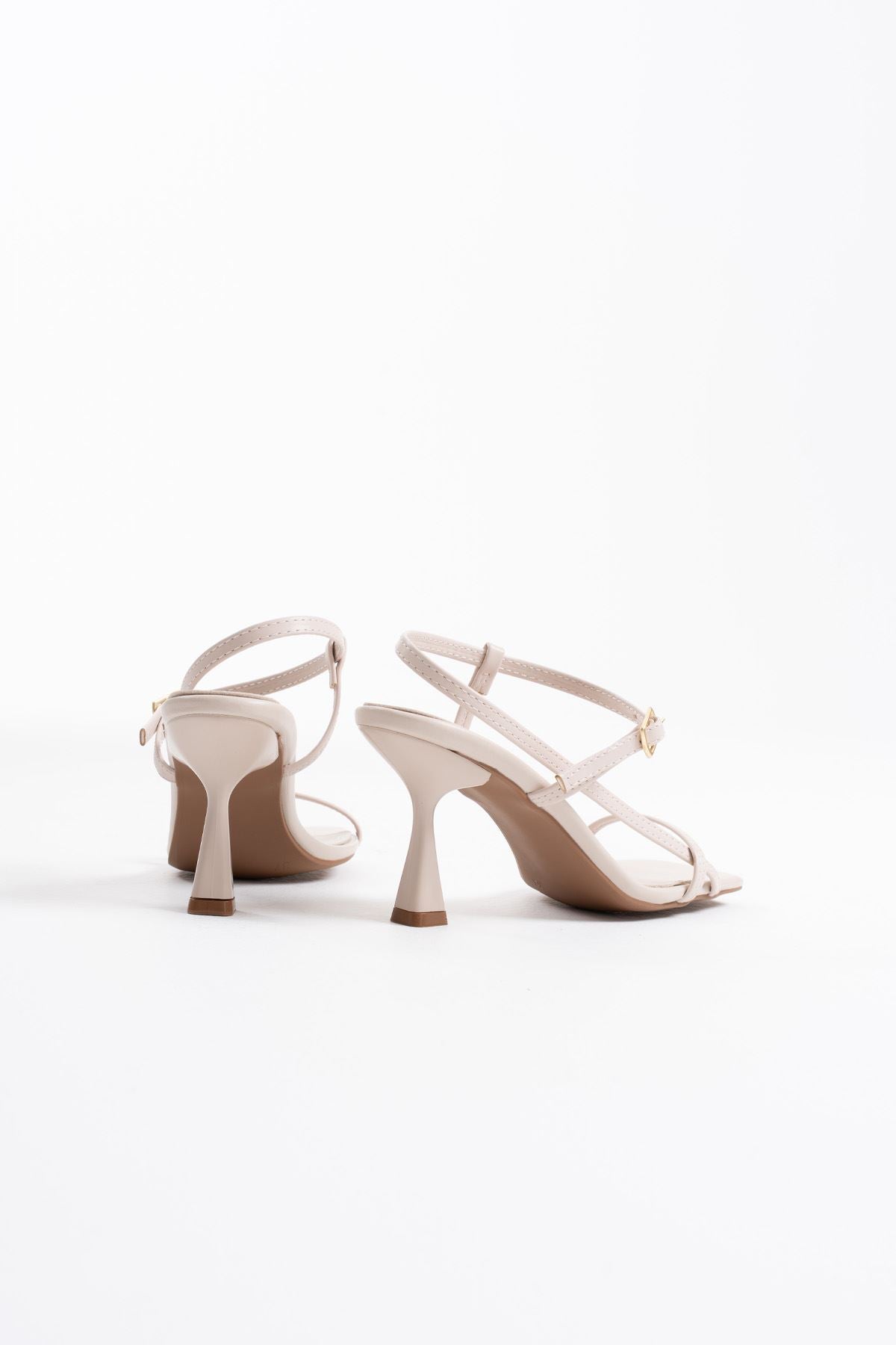 Rossie Premium Women's Beige Heeled Sandals