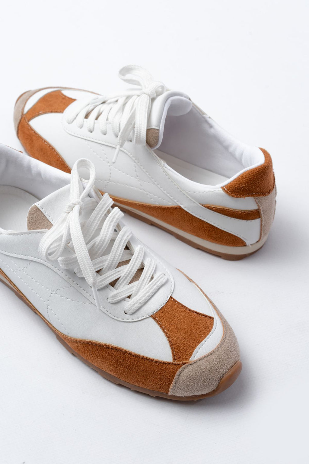 ZRİNRS-02 Premium Taba Garni İnce Taban Kadın Sneaker