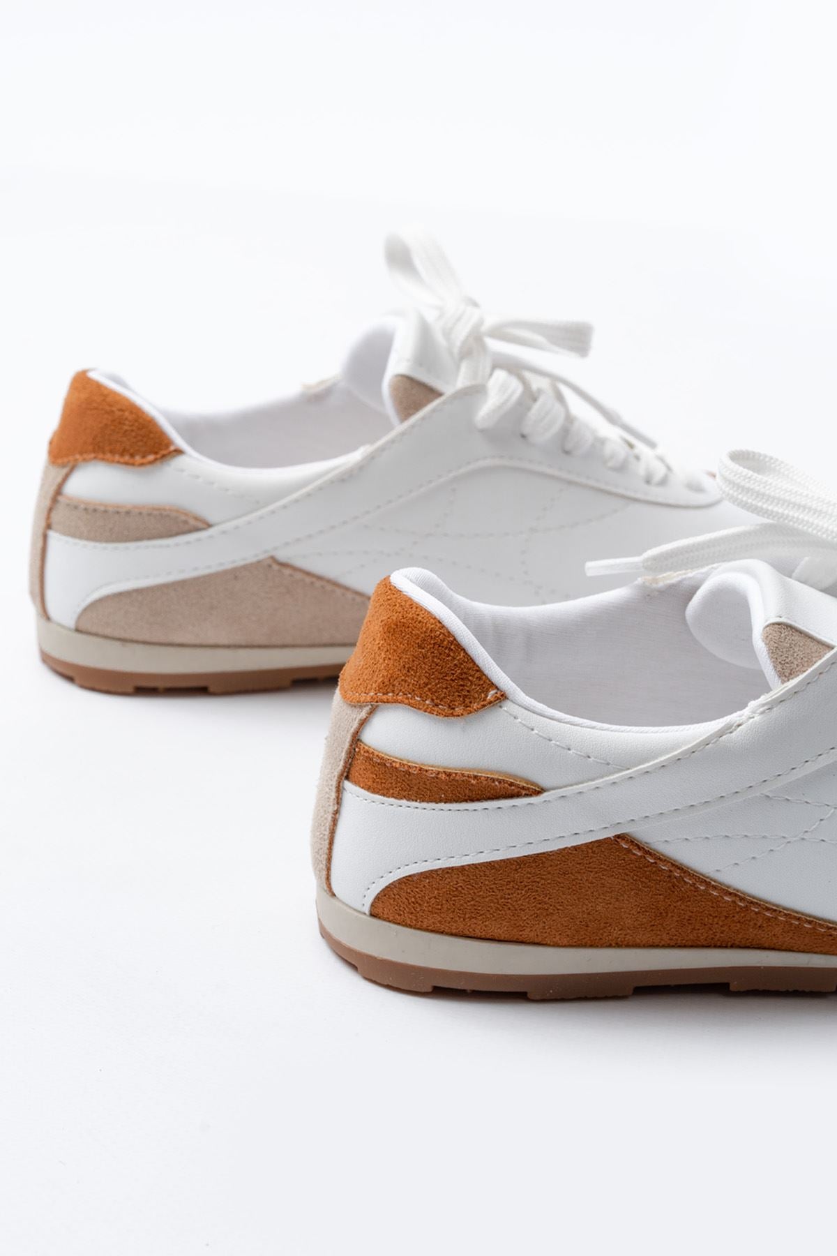 ZRİNRS-02 Premium Taba Garni İnce Taban Kadın Sneaker