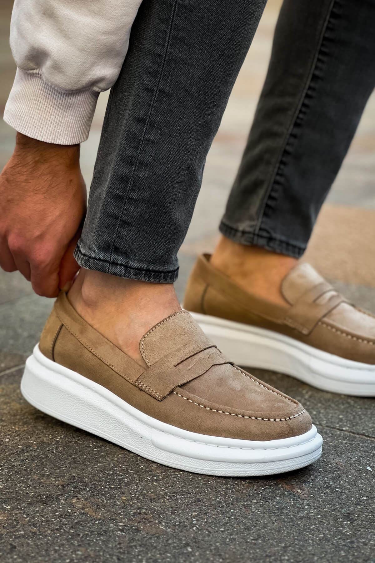 ZRC615 - Lüx Süet Erkek Klasik Loafer Vizon