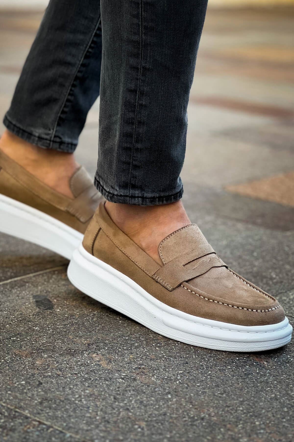 ZRC615 - Lüx Süet Erkek Klasik Loafer Vizon