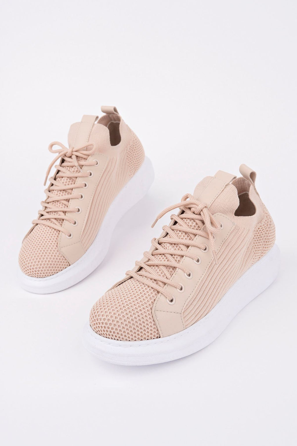 ZRC619 - Premium Triko Erkek Spor Ayakkabı Bej