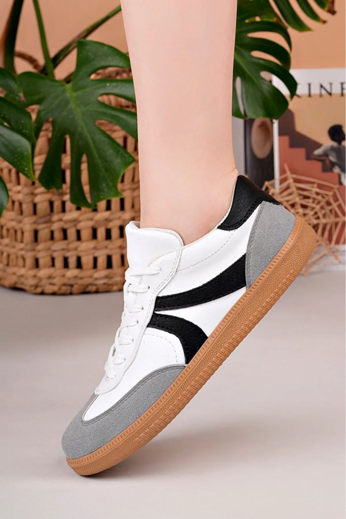 ZRC621 - Ortopedik Taban Günlük Kadın Sneaker Beyaz