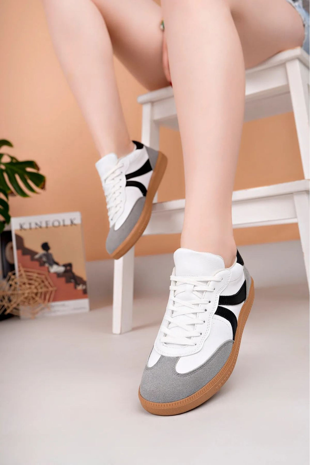 ZRC621 - Ortopedik Taban Günlük Kadın Sneaker Beyaz