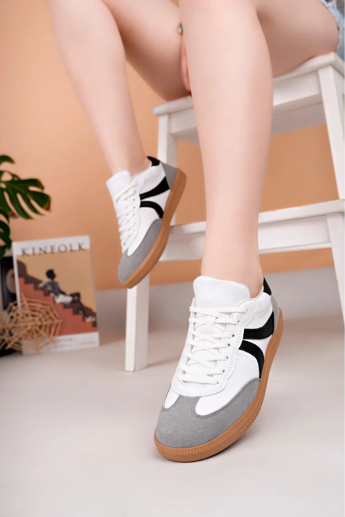 ZRC621 - Ortopedik Taban Günlük Kadın Sneaker Beyaz