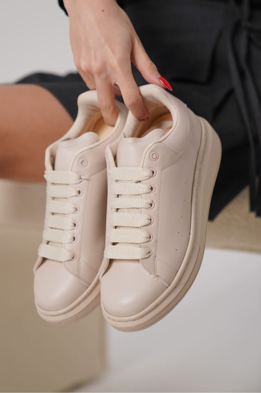 Samira Premium Orthopedic Beige Women's Sneakers