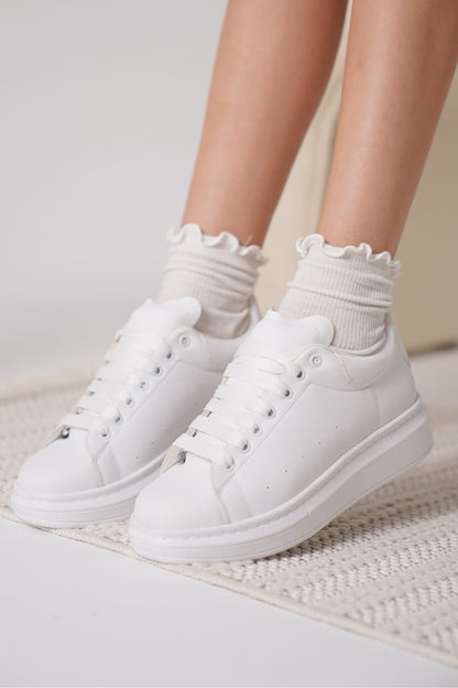 Samira Premium White Women's Sneakers
