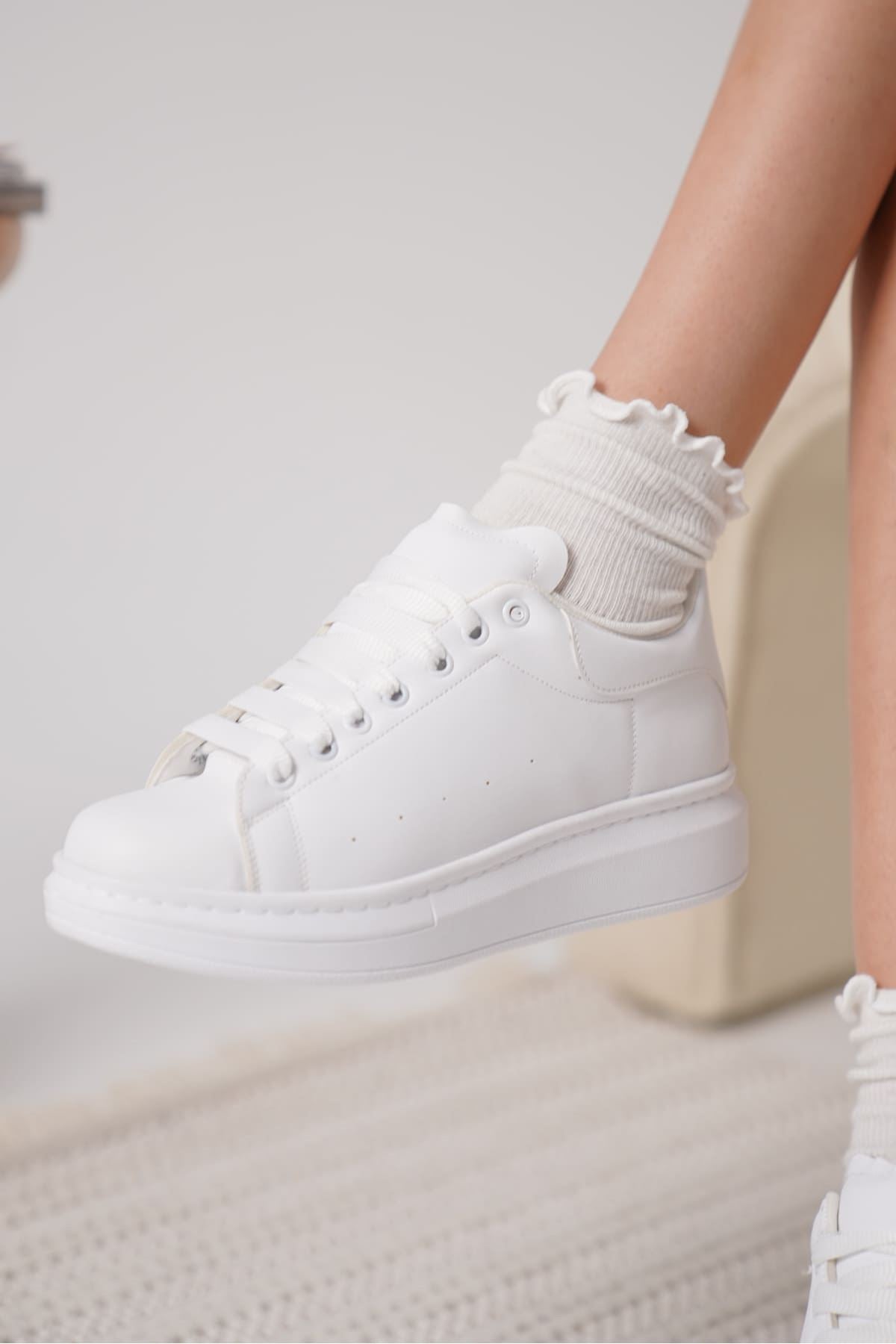 Samira Premium White Women's Sneakers
