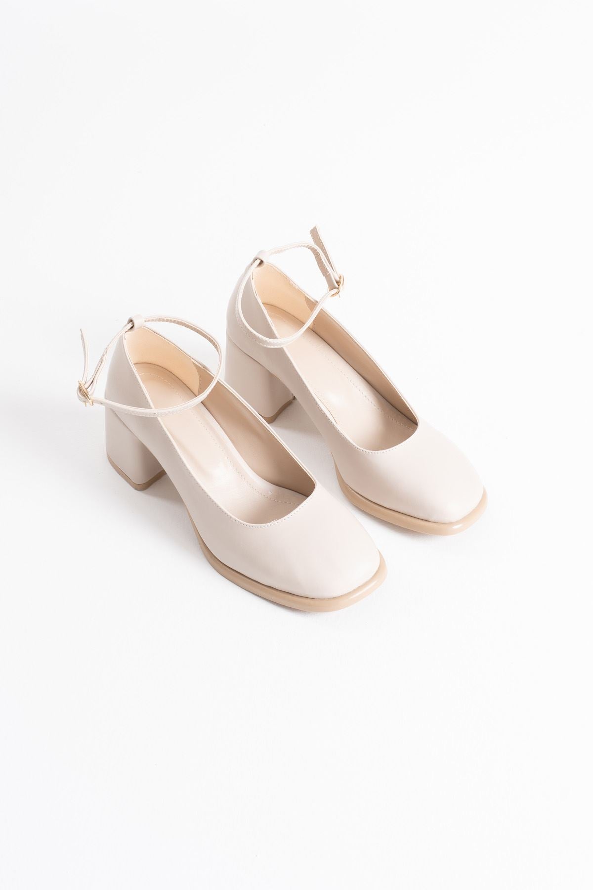 Sansa Premium Beige Women's High Heels