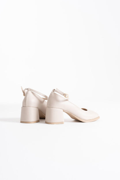 Sansa Premium Beige Women's High Heels