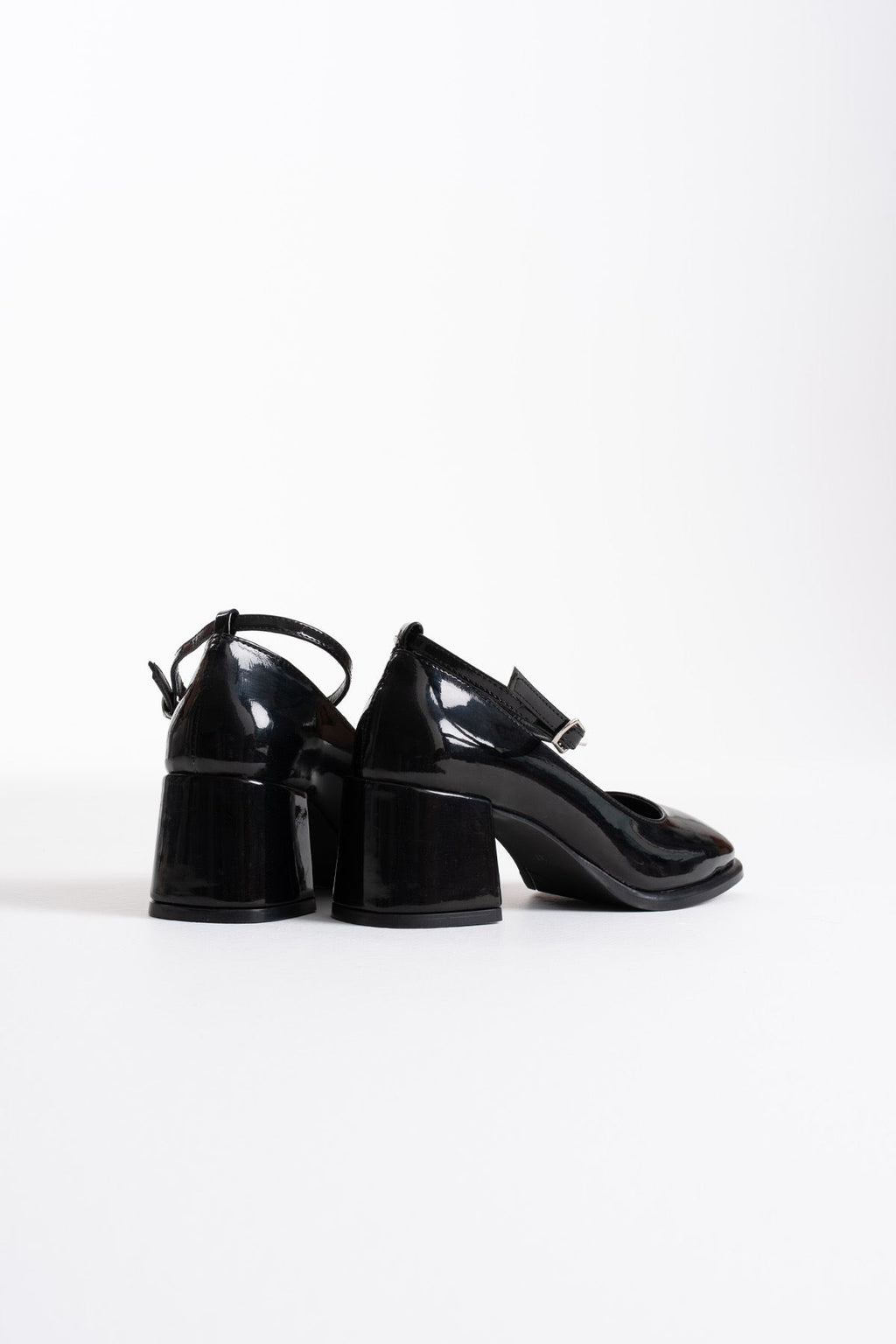 Sansa Premium Black Patent Leather Women's High Heels