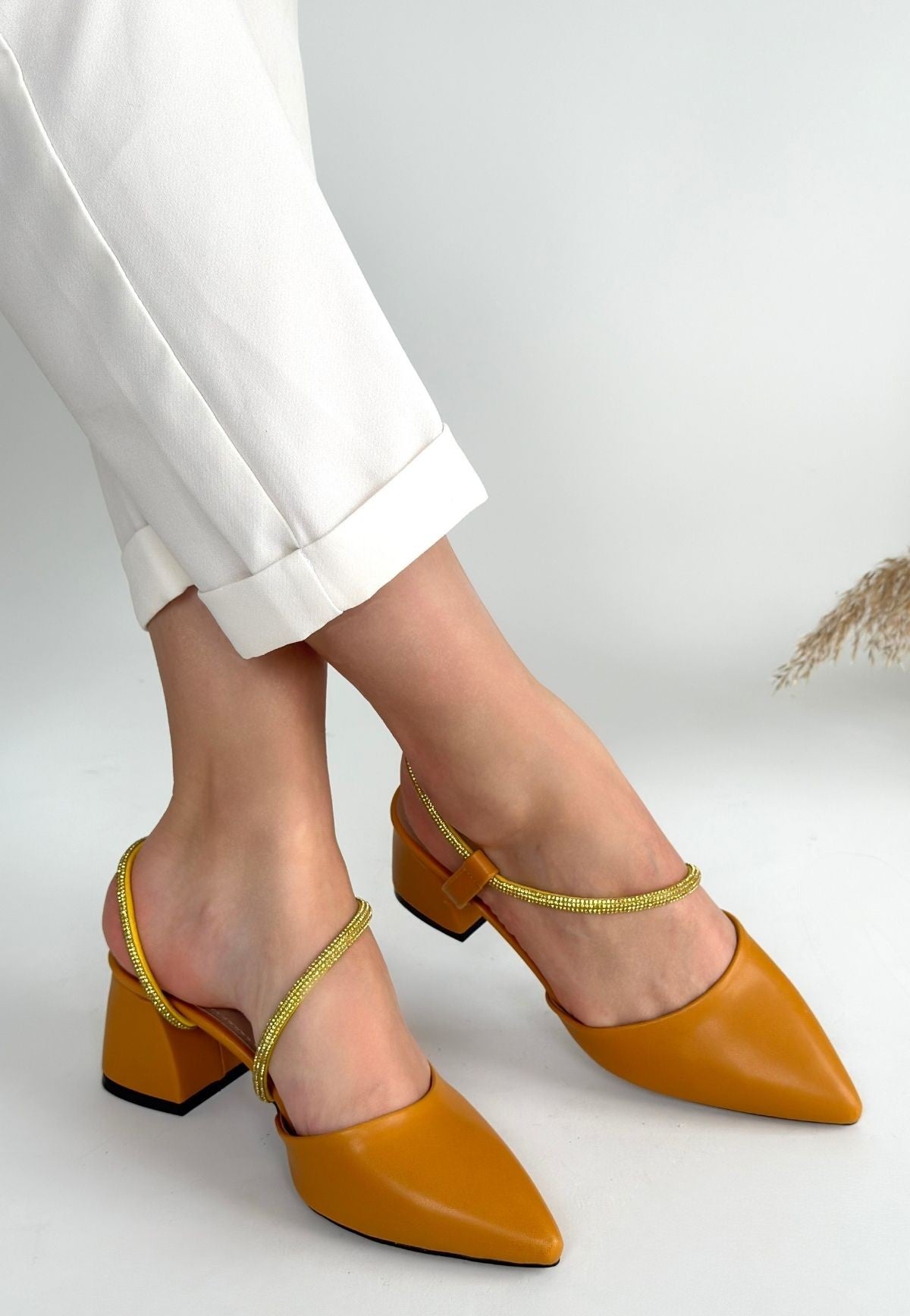 Sista Mustard Women's High Heels 