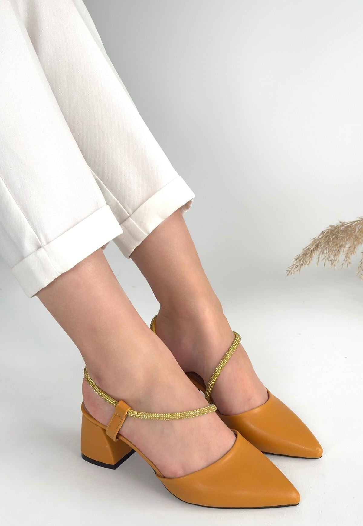 Sista Mustard Women's High Heels 