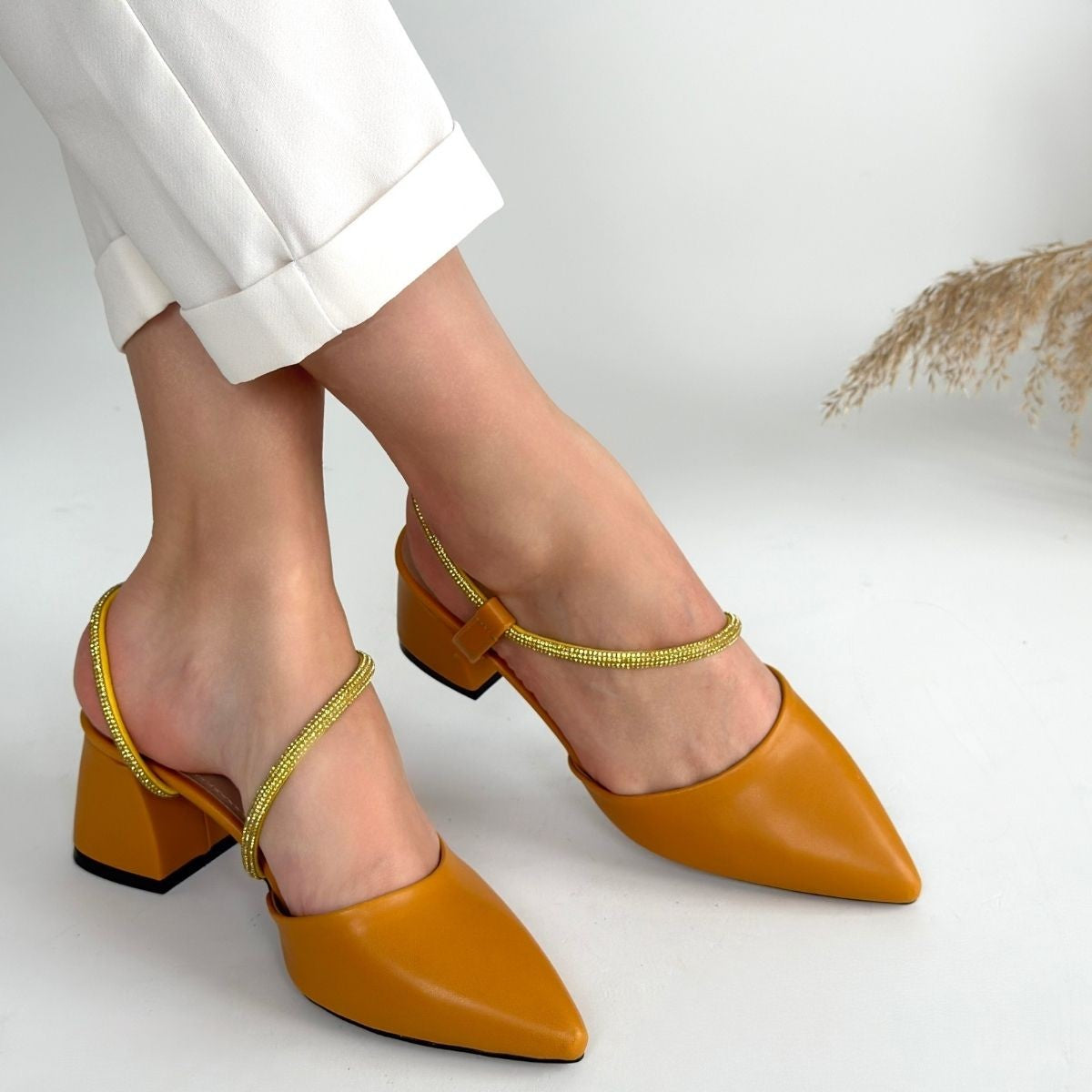 Sista Mustard Women's High Heels 