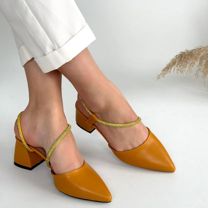 Sista Mustard Women's High Heels 