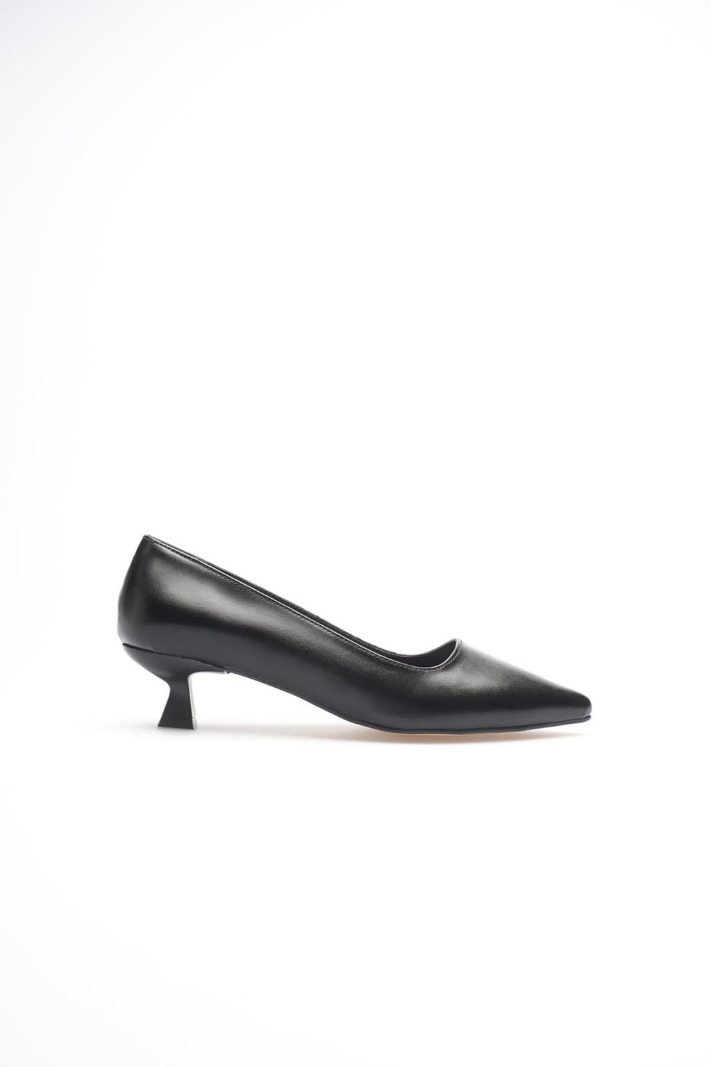 ZR20MS03 Premium Siyah Kadın Günlük Kısa Topuklu Stiletto
