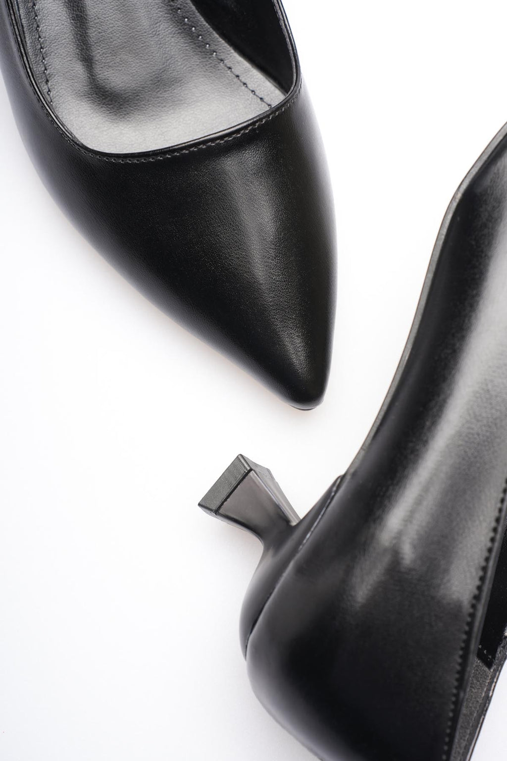 ZR20MS03 Premium Siyah Kadın Günlük Kısa Topuklu Stiletto