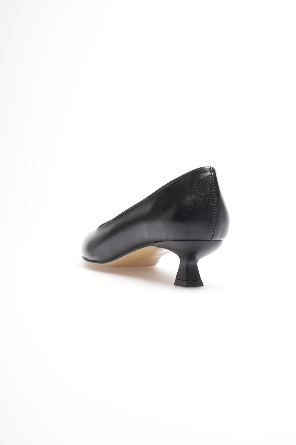 ZR20MS03 Premium Siyah Kadın Günlük Kısa Topuklu Stiletto