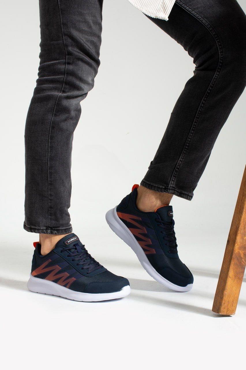 Rich003Skin Comfortable Waterproof Navy Blue Unisex Sneakers