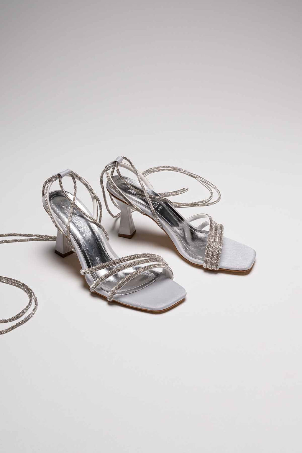 South Premium Gray Stone Women's Heeled Sandals