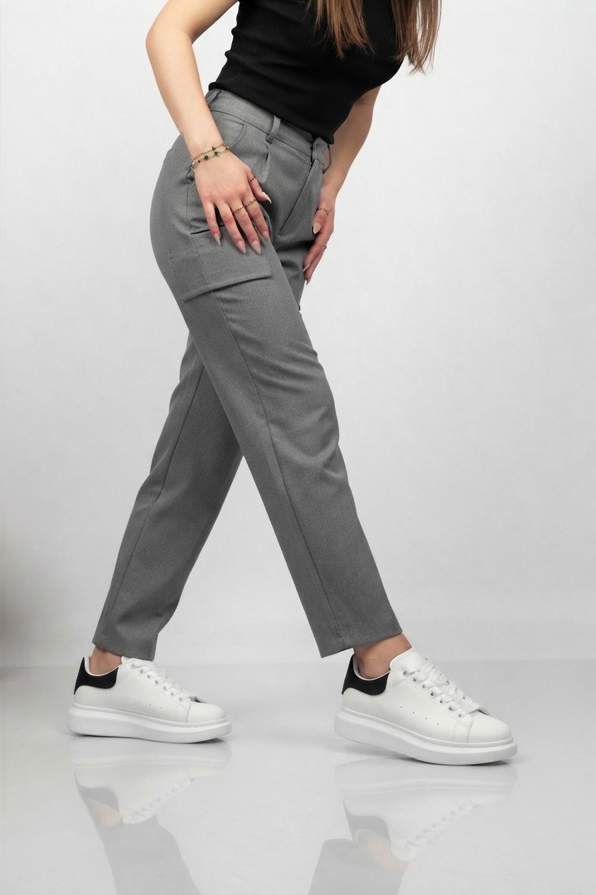 SPECTRA-01 Günlük Bağcıklı Ortopedik Kadın Sneaker Beyaz Siyah
