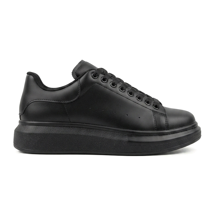 SPECTRA-01 Günlük Bağcıklı Ortopedik Kadın Sneaker Siyah