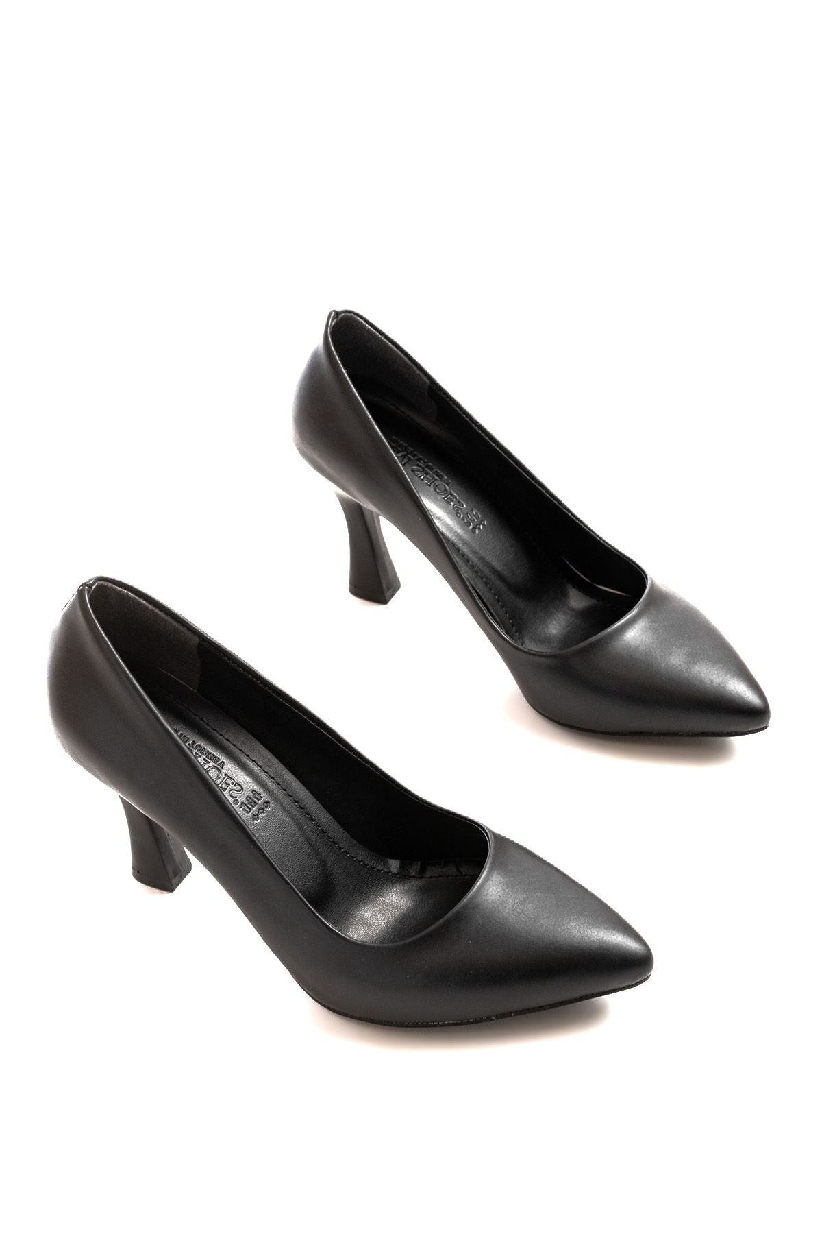 ZRİN-001 Premium Siyah Günlük 9 cm Topuklu Stiletto
