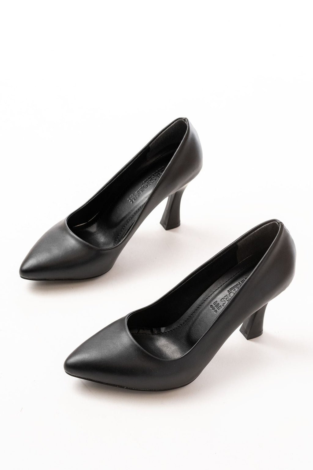 ZRİN-001 Premium Siyah Günlük 9 cm Topuklu Stiletto