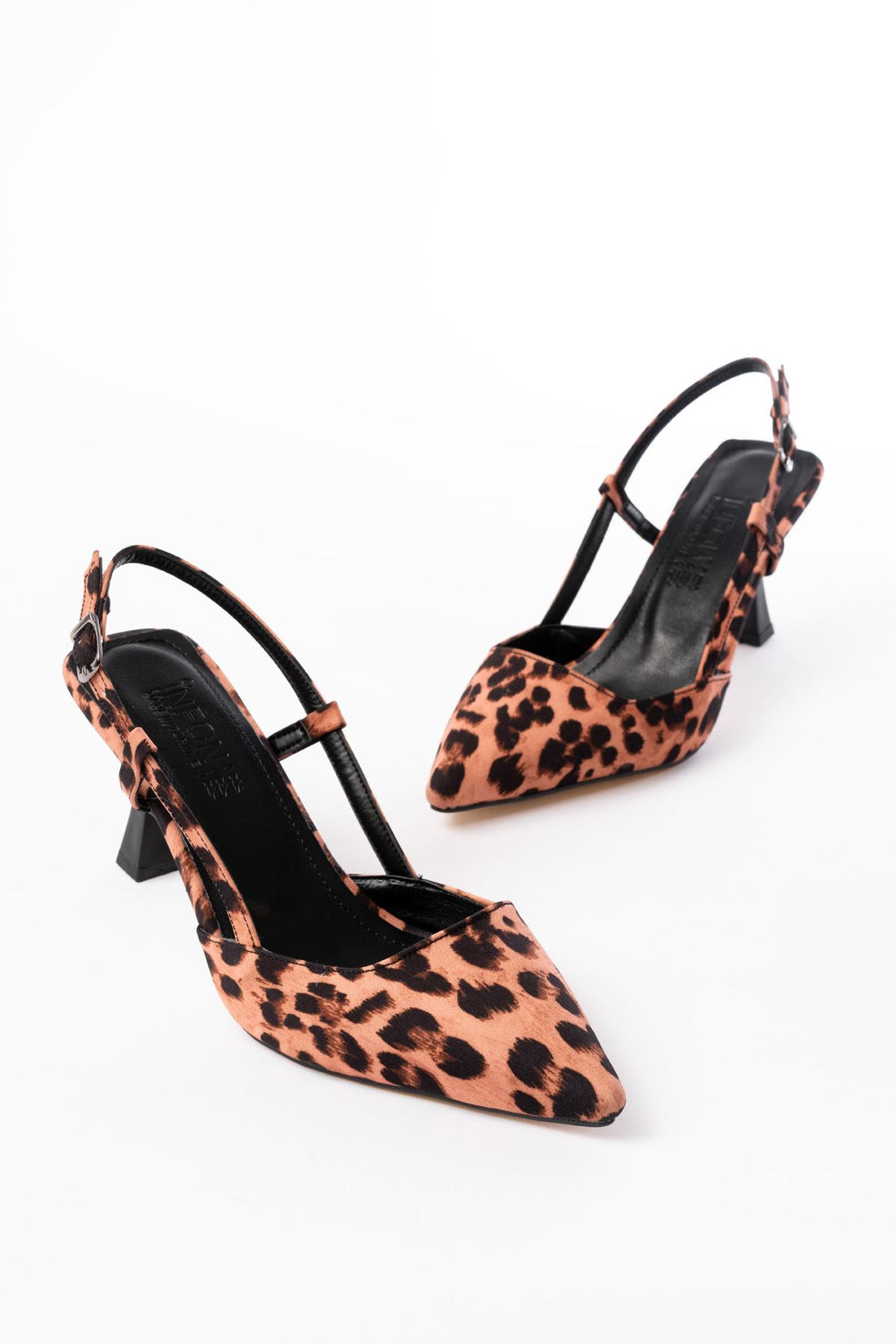 ZRİN-002 Leopar Günlük 7 cm Topuklu Ayakkabı