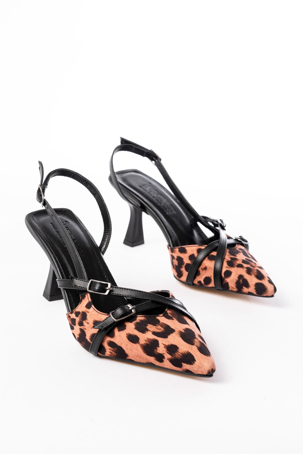 ZRİN-005 Leopar Günlük 7 cm Topuklu Ayakkabı