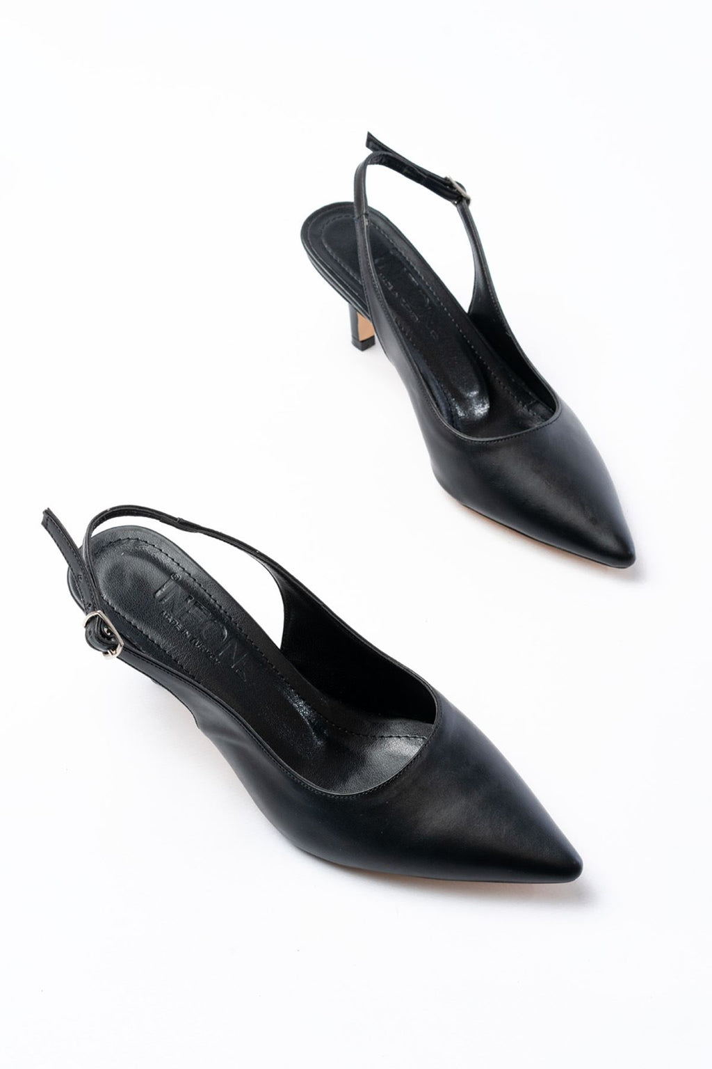 ZRİN-1152 Premium Siyah Günlük 7 cm Topuklu Ayakkabı