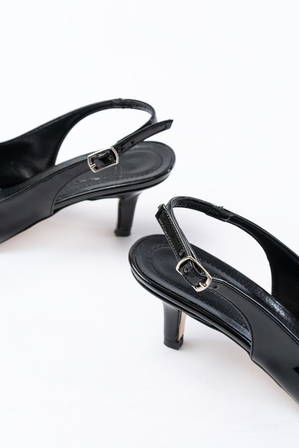 ZRİN-1152 Premium Siyah Rugan Günlük 7 cm Topuklu Ayakkabı