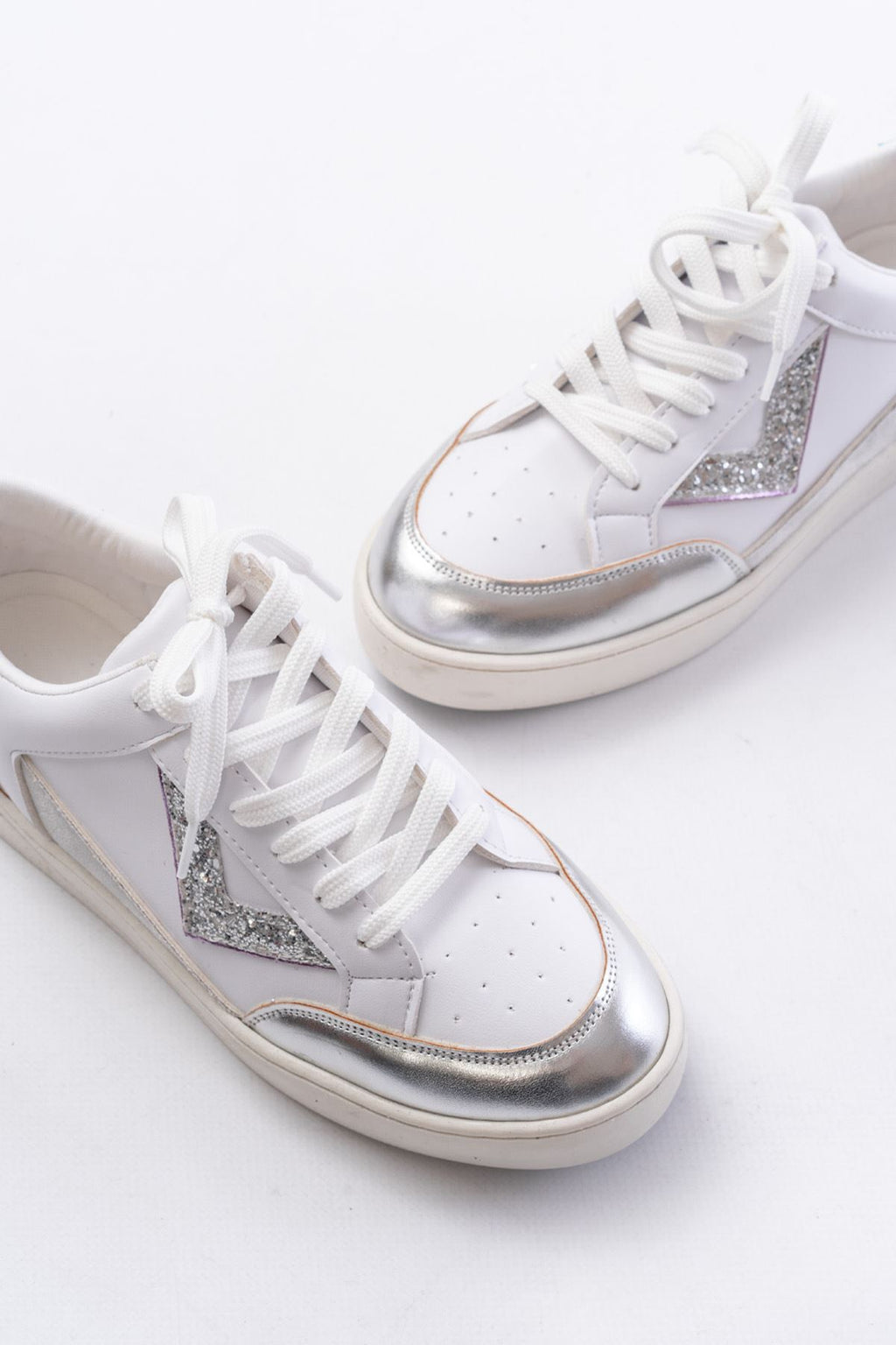 ZRİN-01 Premium Beyaz Garni Bağcıklı Kadın Sneaker