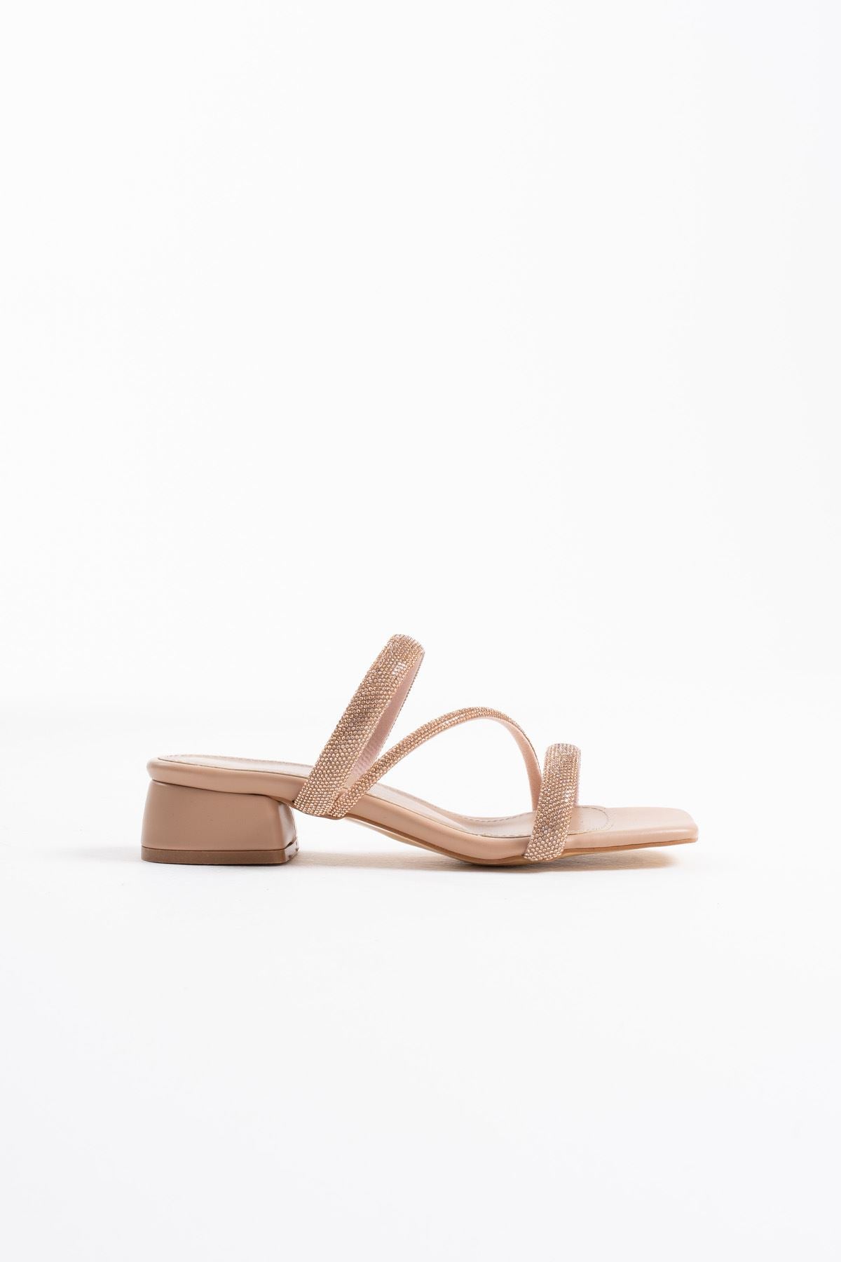 Tanya Premium Nude Women's Stoned Slippers