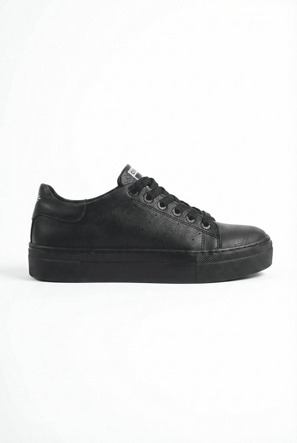 Tennis Premium Bağcıklı Ortopedik Erkek Sneaker Siyah