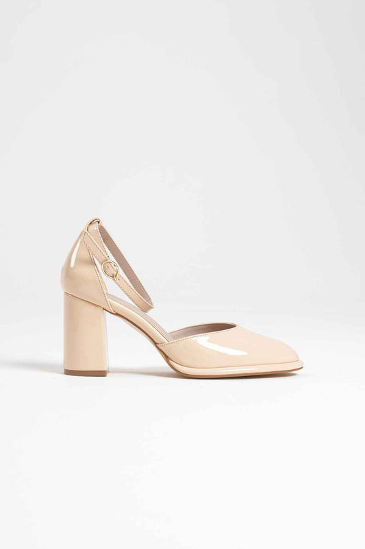 Theresa Premium Light Yellow Patent Leather Women's High Heels