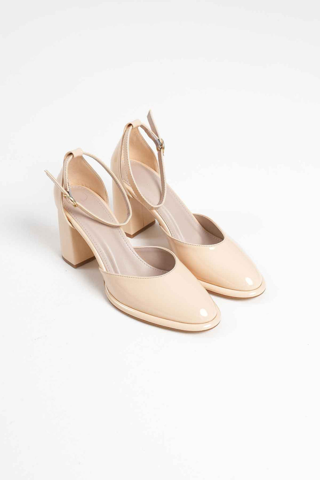 Theresa Premium Light Yellow Patent Leather Women's High Heels