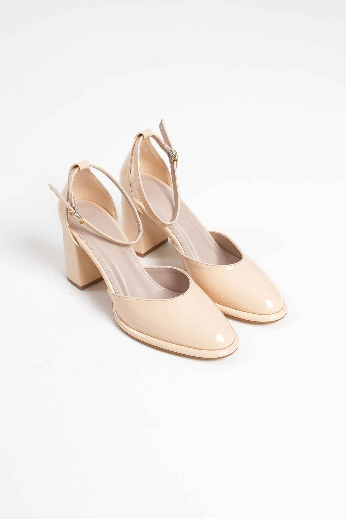 Theresa Premium Light Yellow Patent Leather Women's High Heels