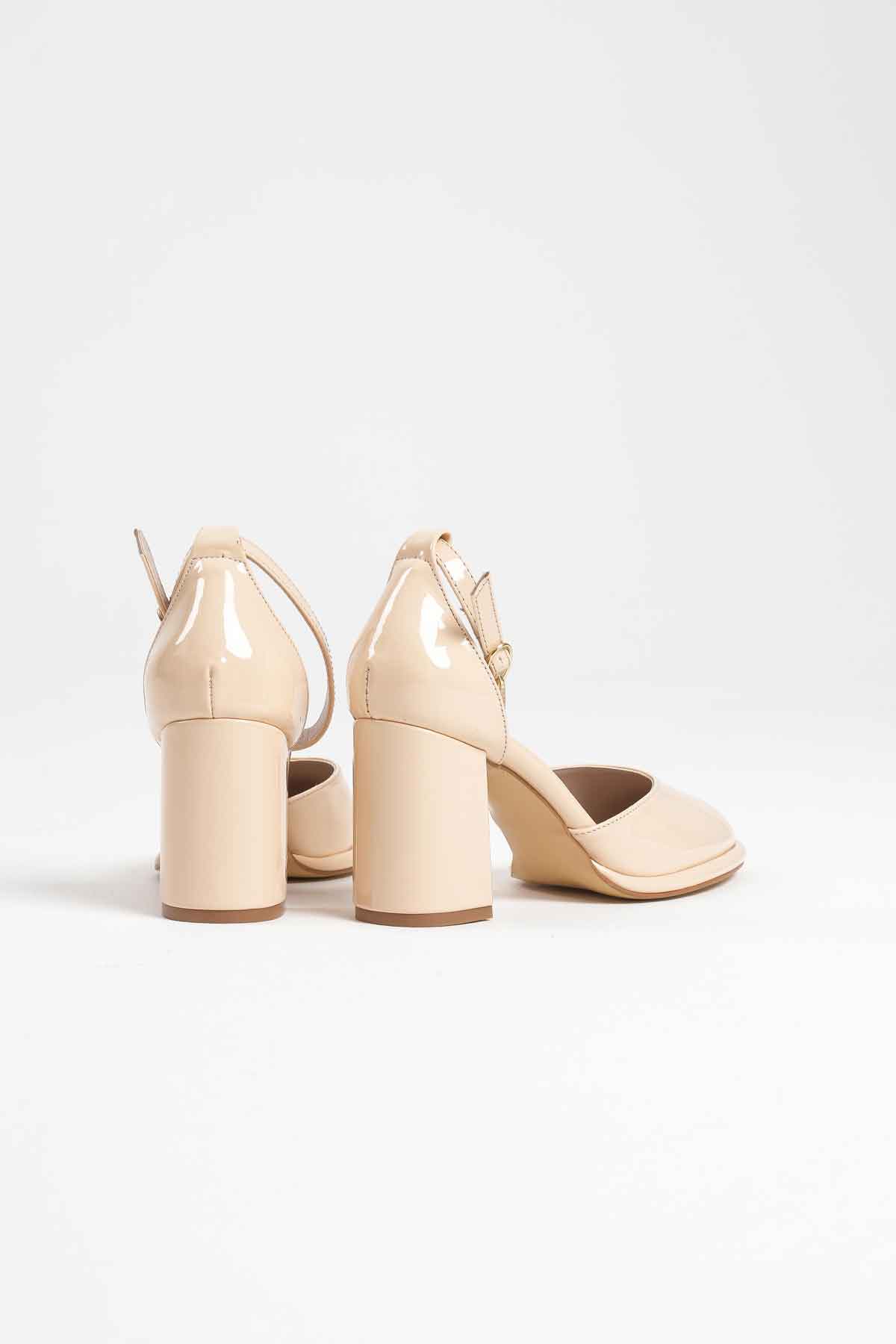 Theresa Premium Light Yellow Patent Leather Women's High Heels
