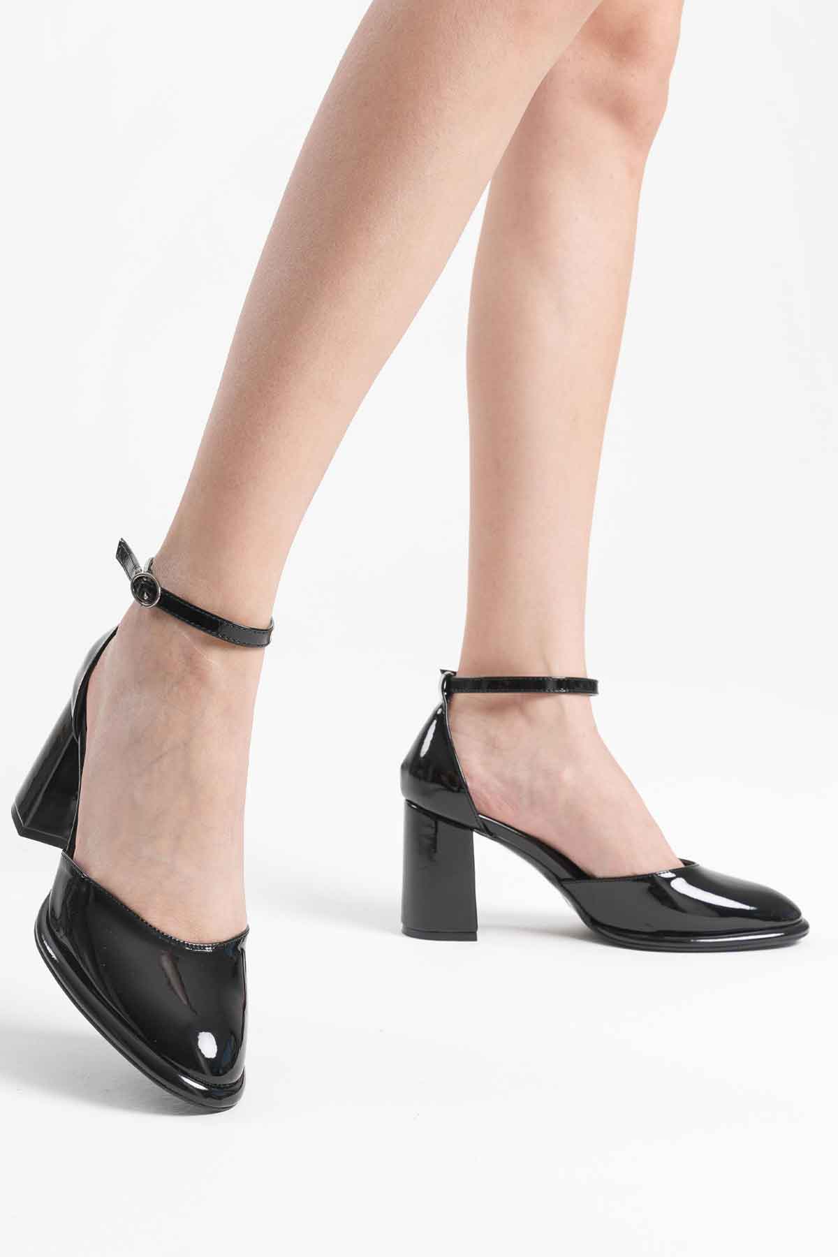 Theresa Premium Black Patent Leather Women's High Heels