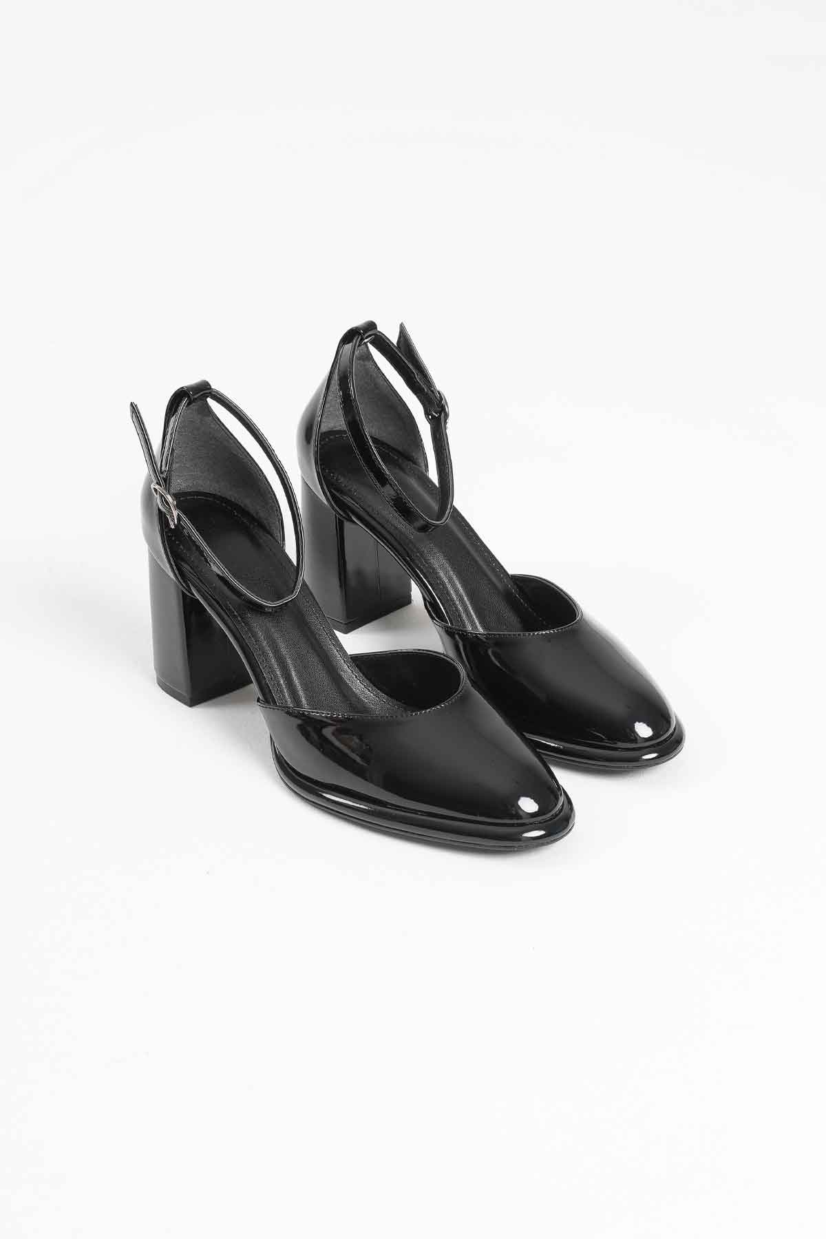 Theresa Premium Black Patent Leather Women's High Heels
