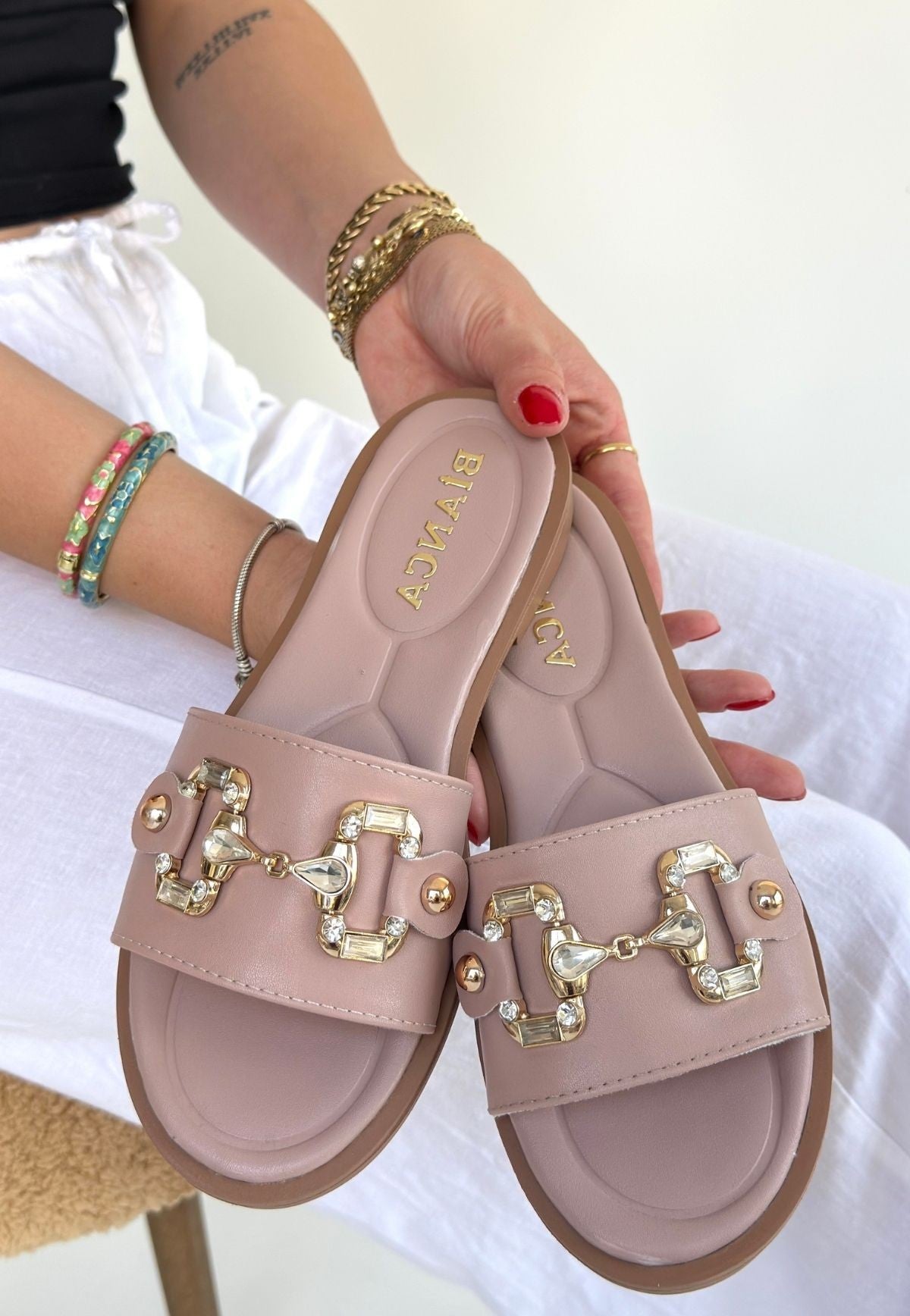 Toha Premium Powder Buckled Slippers